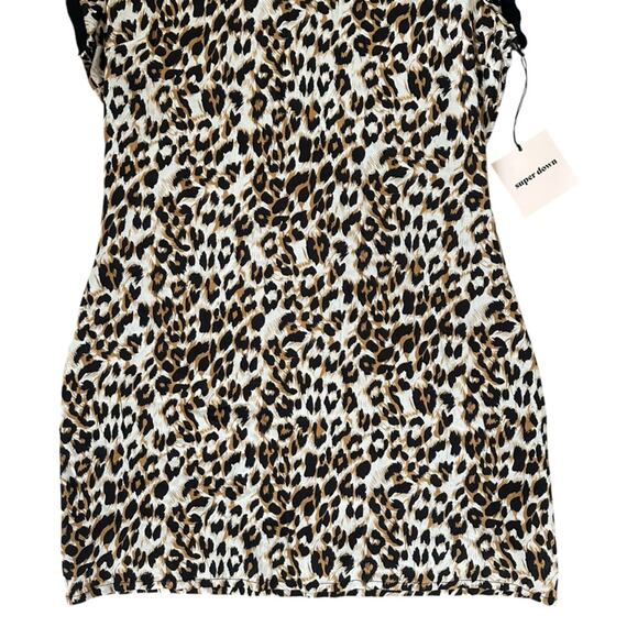 NWT Superdown x REVOLVE Harper Leopard Print Mini Tee Dress Size Small NEW - Picture 5 of 15